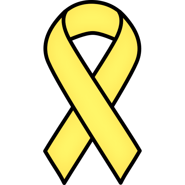 Pediatric Cancer Awareness Ribbon